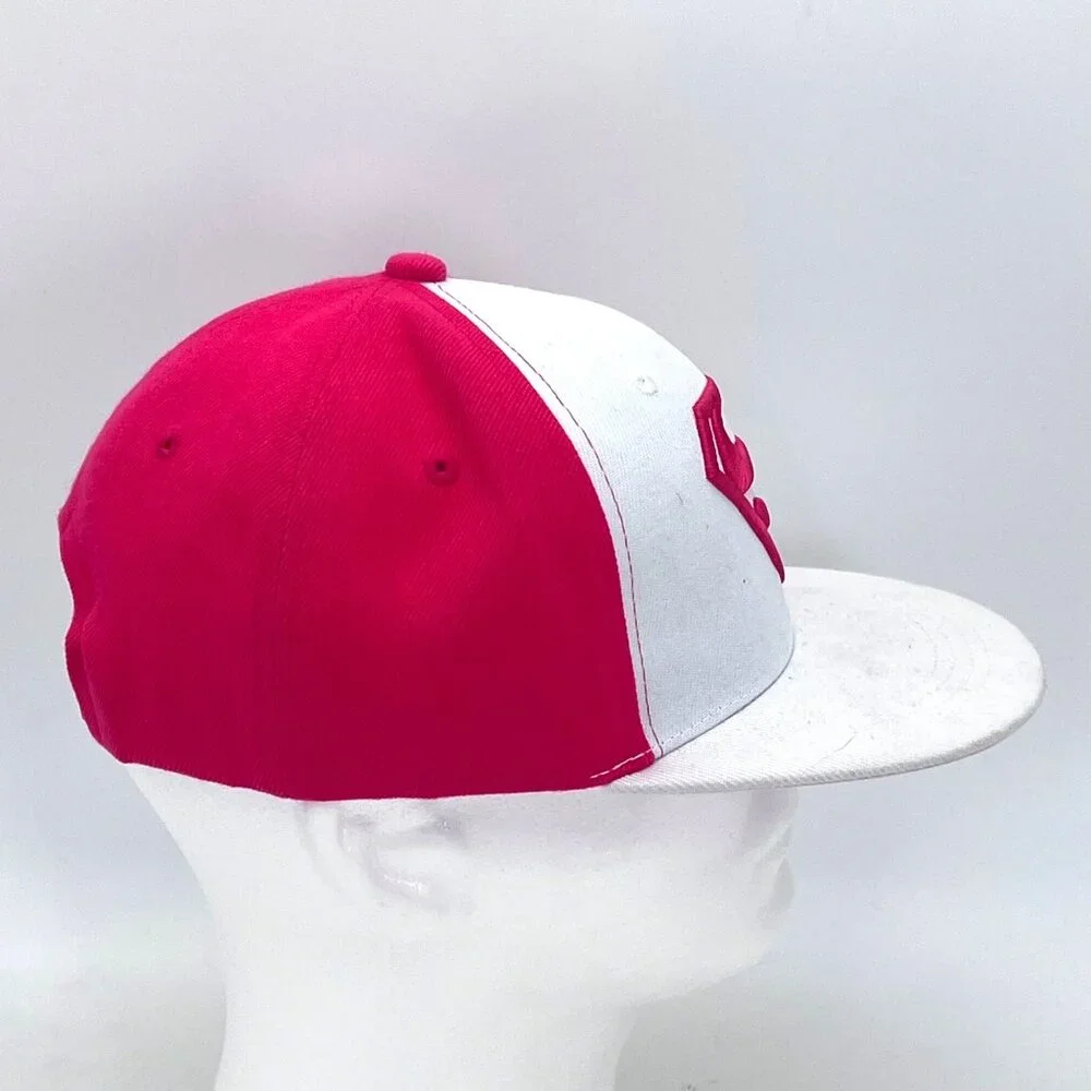 Supergirl Snapback Cap Hat Six Flags Exclusive Pink & White DC Comics Superhero - Picture 9 of 13